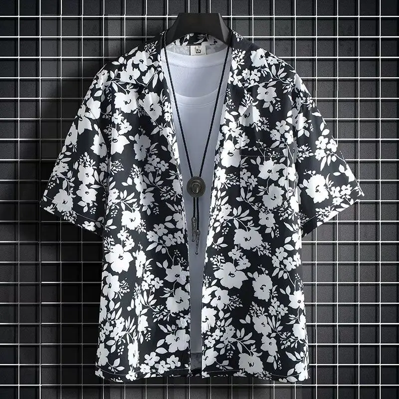 Ice Silk Loose Short Sleeve Shirt And Shorts Beachwear Set for Men Summer Thin Printed Hawaiian Couple Casual Lightweight Clo...
Ice Silk Loose Short Sleeve Shirt And Shorts Beachwear Set for Men Summer Thin Printed Hawaiian Couple Casual Lightweight Clo...