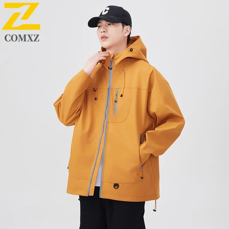COMXZ 2025 Mens Jacket Autumn Outdoor Adventure Hiking Travel Camping Workwear Hooded Windbreaker Jackets Minimalist Casual Coat
COMXZ 2025 Mens Jacket Autumn Outdoor Adventure Hiking Travel Camping Workwear Hooded Windbreaker Jackets Minimalist Casual Coat