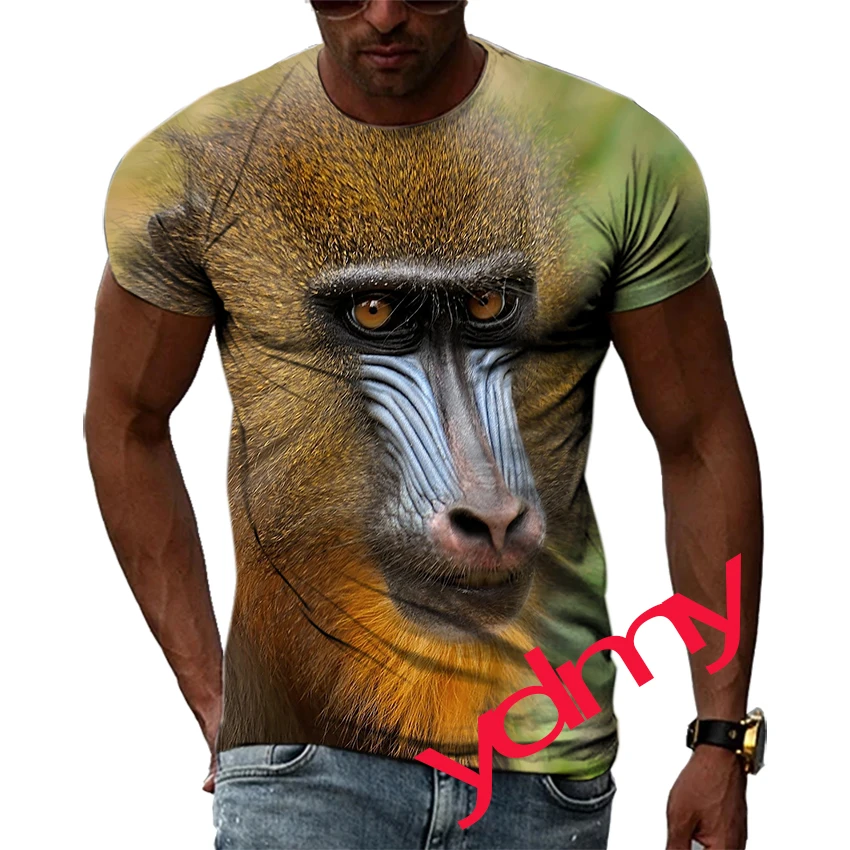 Summer Tide Fashion Mandrill Picture T-Shirts For Men Casual 3D Print Tees Hip Hop Personality Round Neck Short Sleeve Tops
Summer Tide Fashion Mandrill Picture T-Shirts For Men Casual 3D Print Tees Hip Hop Personality Round Neck Short Sleeve Tops