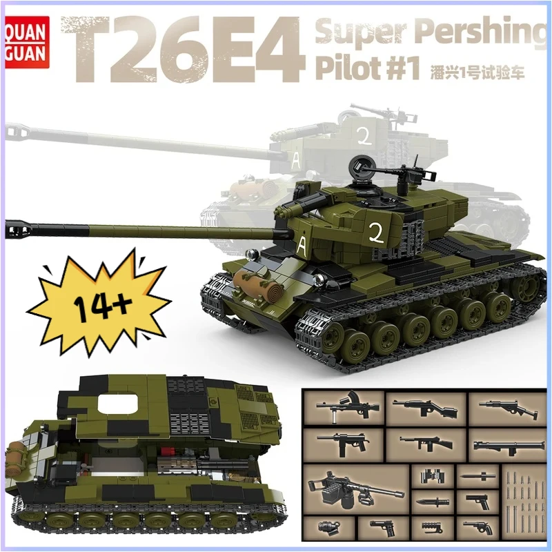 T26E4 Ww2 US Army Super Pershing Medium Tank World War II Building Blocks Ruins Block Model Bricks Collection Model for Child
T26E4 Ww2 US Army Super Pershing Medium Tank World War II Building Blocks Ruins Block Model Bricks Collection Model for Child