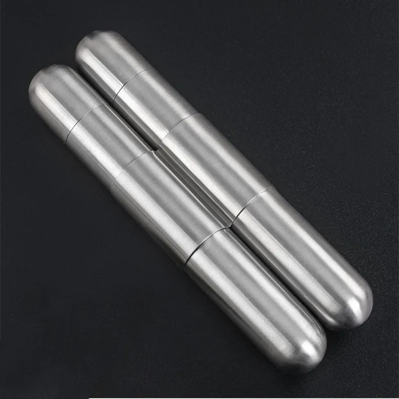 Portable Metal Cigar Moisturizing Tube Stainless Steel Cigar Box Holder Tobacco Storage Two Tube Jar Box Case
Portable Metal Cigar Moisturizing Tube Stainless Steel Cigar Box Holder Tobacco Storage Two Tube Jar Box Case