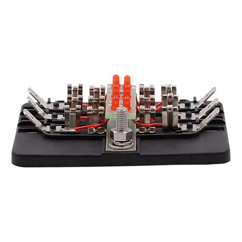 Powerful 6 Way Spade Terminal Blade 12-32V Fuses Box Holder With LED Light Kit For Car Boat Marine Trike Automotive 30A Fuses
Powerful 6 Way Spade Terminal Blade 12-32V Fuses Box Holder With LED Light Kit For Car Boat Marine Trike Automotive 30A Fuses