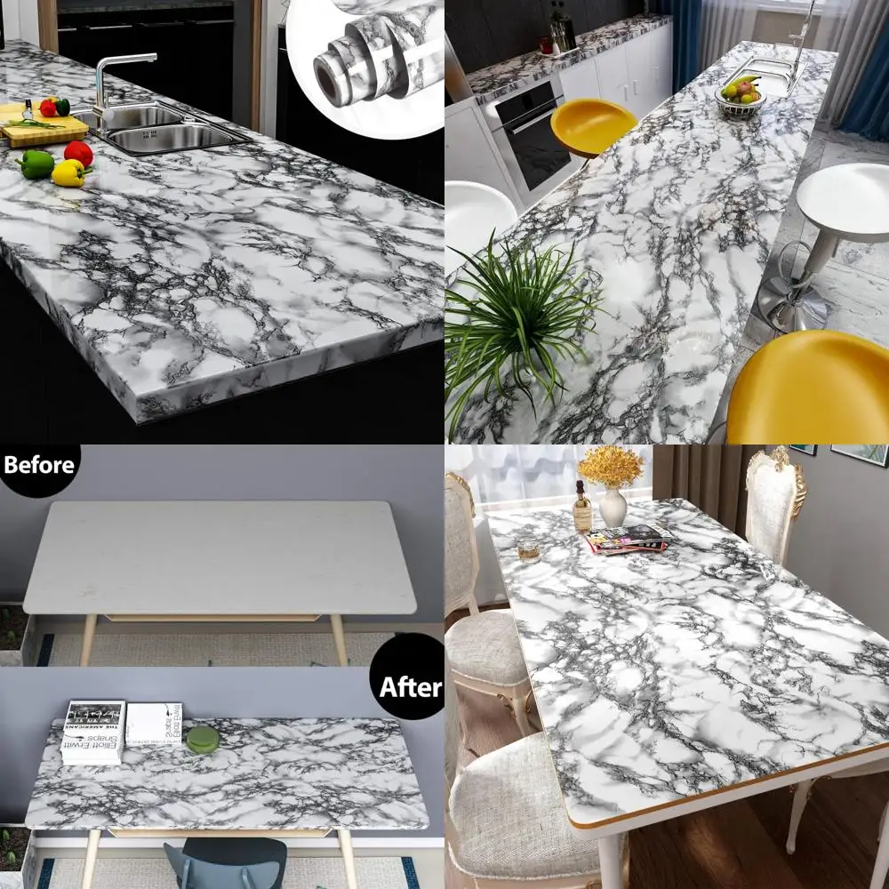 Grey Marble Peel and Stick Contact Paper for Countertops, 30x200, Self-Adhesive Marble Wallpaper, Easy Installation, Durable Sur
Grey Marble Peel and Stick Contact Paper for Countertops, 30x200, Self-Adhesive Marble Wallpaper, Easy Installation, Durable Sur