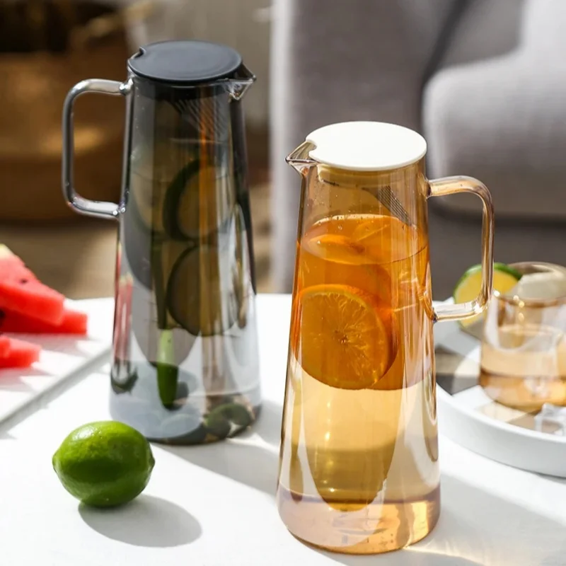 1.3/1.8L Glass Pitcher with Lid Easy Clean Heat Resistant Glass Water Jug Refrigerator Carafe with Handle for Hot/Cold Beverages
1.3/1.8L Glass Pitcher with Lid Easy Clean Heat Resistant Glass Water Jug Refrigerator Carafe with Handle for Hot/Cold Beverages