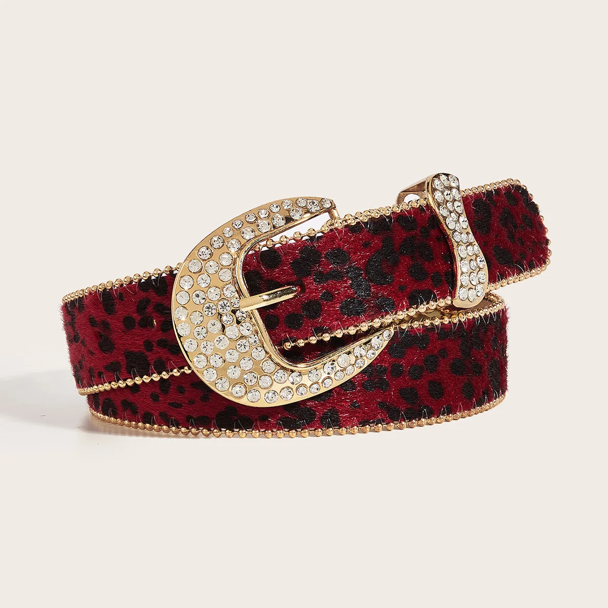 Leopard Print Belt Rhinestone Buckle Women's American Retro Decorative Ins Style Personalized Belt Subcultural Belt
Leopard Print Belt Rhinestone Buckle Women's American Retro Decorative Ins Style Personalized Belt Subcultural Belt