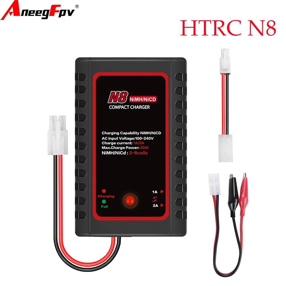 HTRC N8 Compact Charger 110V-240V 2A 20W AC RC Charger for 2S-8S NiMH/NICD Battery Charger Automatic Protection
HTRC N8 Compact Charger 110V-240V 2A 20W AC RC Charger for 2S-8S NiMH/NICD Battery Charger Automatic Protection