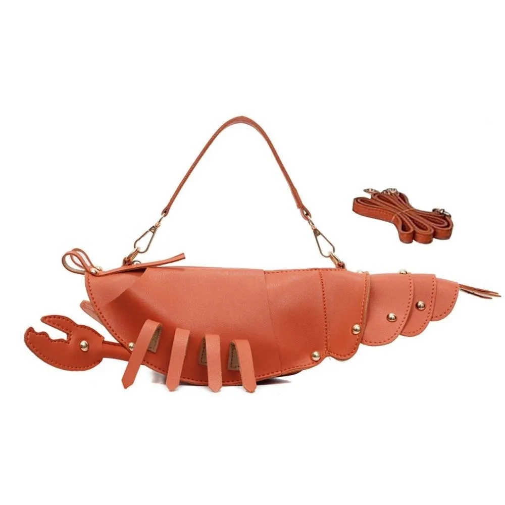 Shoulder Pouch Lobster Shape Handbag Large Capacity Anti-splash Water Leather Lobster Bag Polyester Lightweight Red Underarm Bag
Shoulder Pouch Lobster Shape Handbag Large Capacity Anti-splash Water Leather Lobster Bag Polyester Lightweight Red Underarm Bag