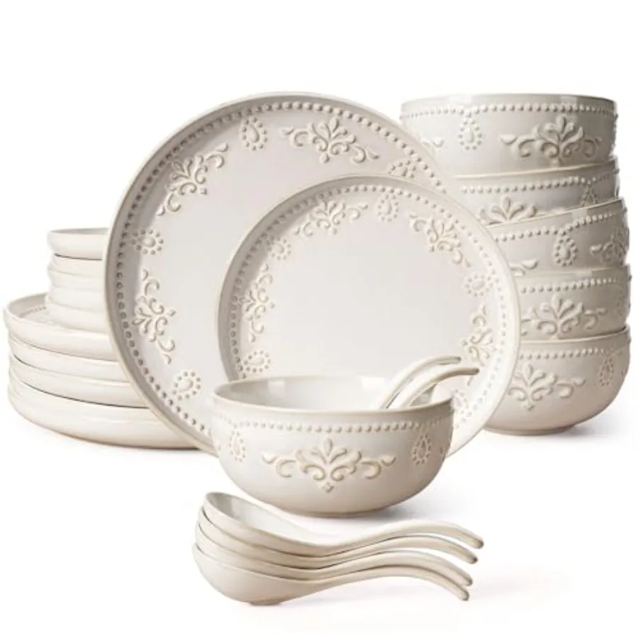 Plates And Bowls Sets, 24 Pieces Dinnerware Sets, Dish Set For 6, Ceramic Kitchen Bowl And Plate Set, Emed White Dishware Sets,
Plates And Bowls Sets, 24 Pieces Dinnerware Sets, Dish Set For 6, Ceramic Kitchen Bowl And Plate Set, Emed White Dishware Sets,