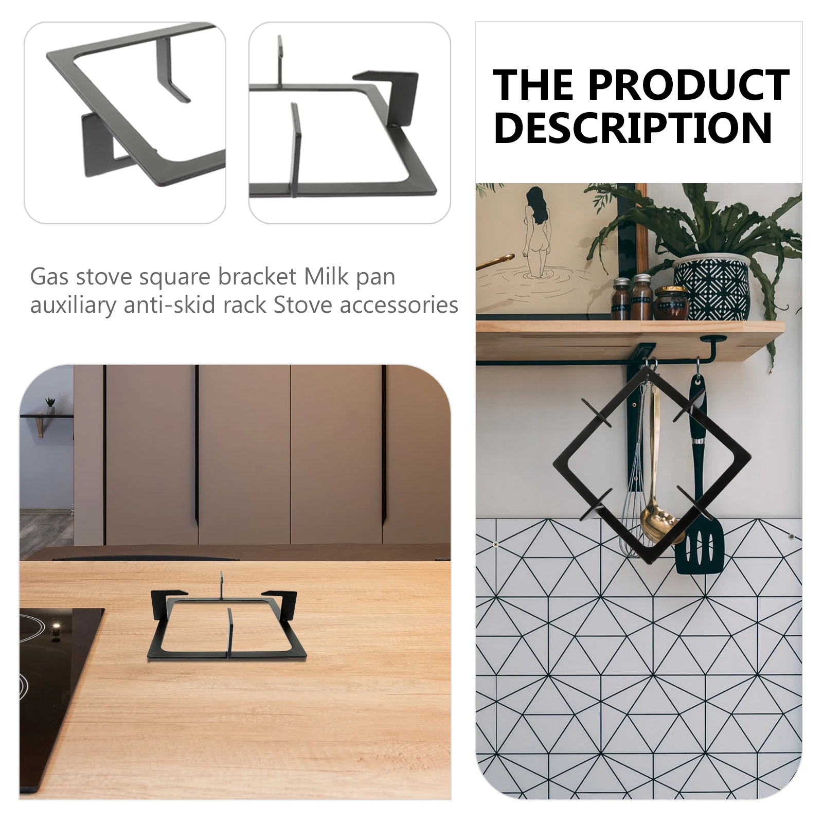 Square Stove Rack Cooktop Grate Gas Stand Kitchen Burner Bracket Wok Pan Holder Cast Iron Anti Slip High
Square Stove Rack Cooktop Grate Gas Stand Kitchen Burner Bracket Wok Pan Holder Cast Iron Anti Slip High