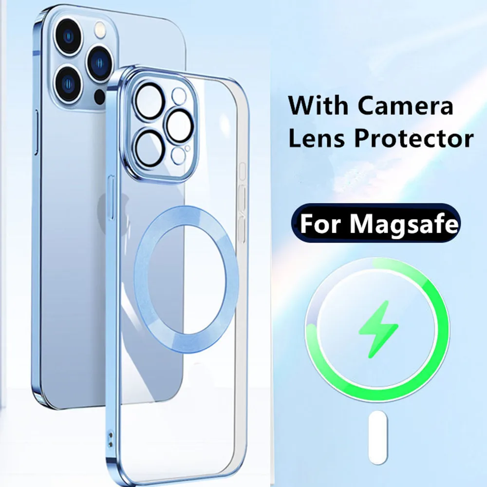 Глянцевый прозрачный чехол для Magsafe, прочный Магнитный чехол для беспроводной зарядки для iPhone 14 Pro Max Plus 13, Жесткий Чехол из поликарбоната с г...
Глянцевый прозрачный чехол для Magsafe, прочный Магнитный чехол для беспроводной зарядки для iPhone 14 Pro Max Plus 13, Жесткий Чехол из поликарбоната с г...