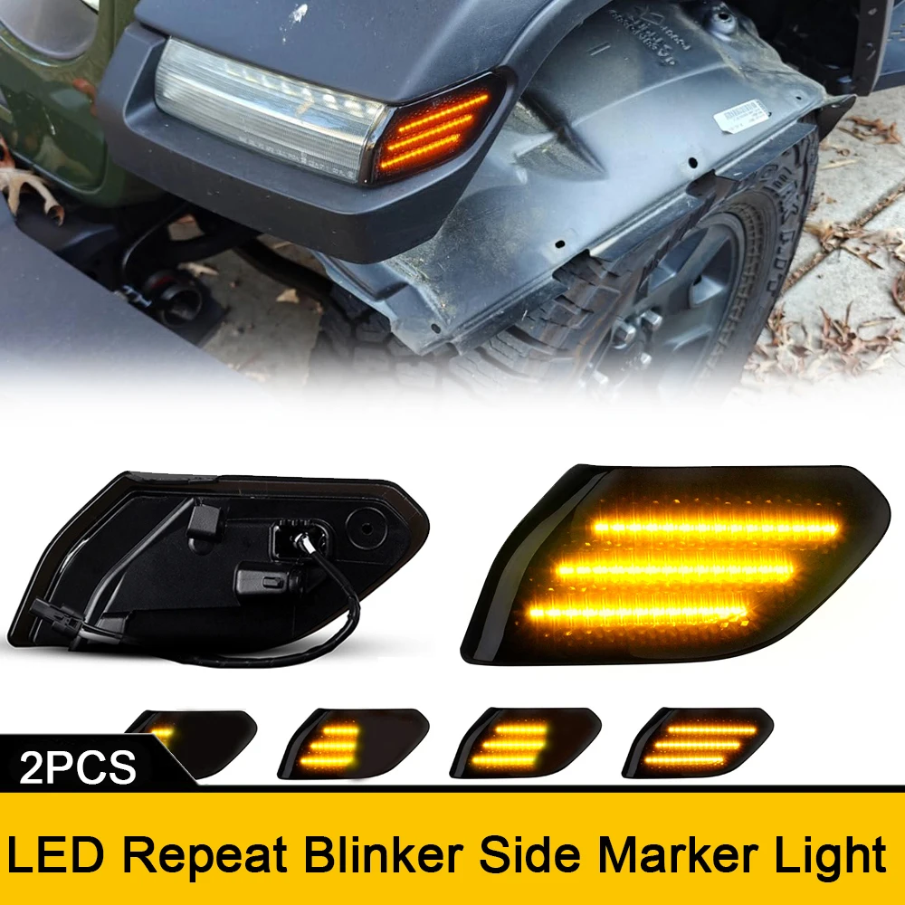 1Pair LED Repeat Blinker Fender Light Side Marker Turn Signal Lamp For Jeep Wrangler JL 2018-2021 Car Styling Accessories
1Pair LED Repeat Blinker Fender Light Side Marker Turn Signal Lamp For Jeep Wrangler JL 2018-2021 Car Styling Accessories