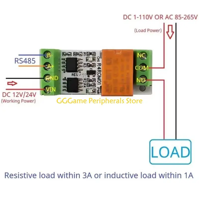 U55B R4ROM01 Single Channel RS485 Relays Module for Home Automation and PLC Output Expansion
U55B R4ROM01 Single Channel RS485 Relays Module for Home Automation and PLC Output Expansion