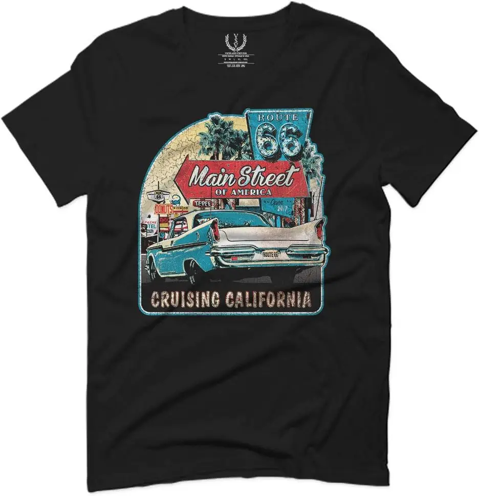 0270. Винтажная машина Route 66 California Republic, крутая мужская футболка
0270. Винтажная машина Route 66 California Republic, крутая мужская футболка