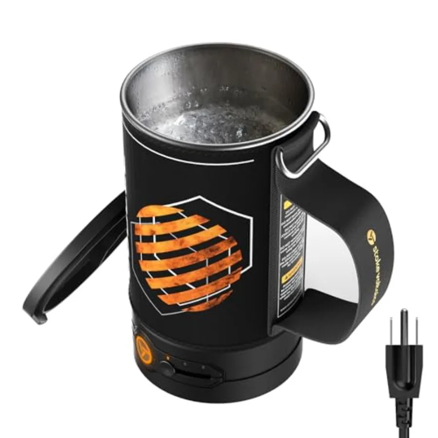 Electric Kettle, 120V Portable Water Boiler for Coffee and Tea, 304 Stainless Steel Mini Tea Kettle, 500W Fast Boiling Water wi
Electric Kettle, 120V Portable Water Boiler for Coffee and Tea, 304 Stainless Steel Mini Tea Kettle, 500W Fast Boiling Water wi