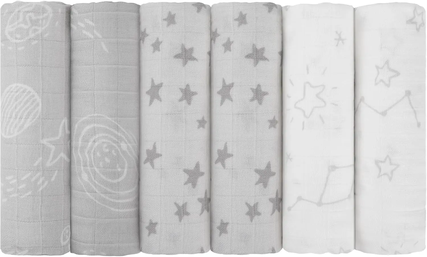 Набор из 6 дышащих пеленок для новорожденных, 27x27 дюймов, из мягкого хлопкового смесового материала, унисекс, с нейтральными принтами
Набор из 6 дышащих пеленок для новорожденных, 27x27 дюймов, из мягкого хлопкового смесового материала, унисекс, с нейтральными принтами