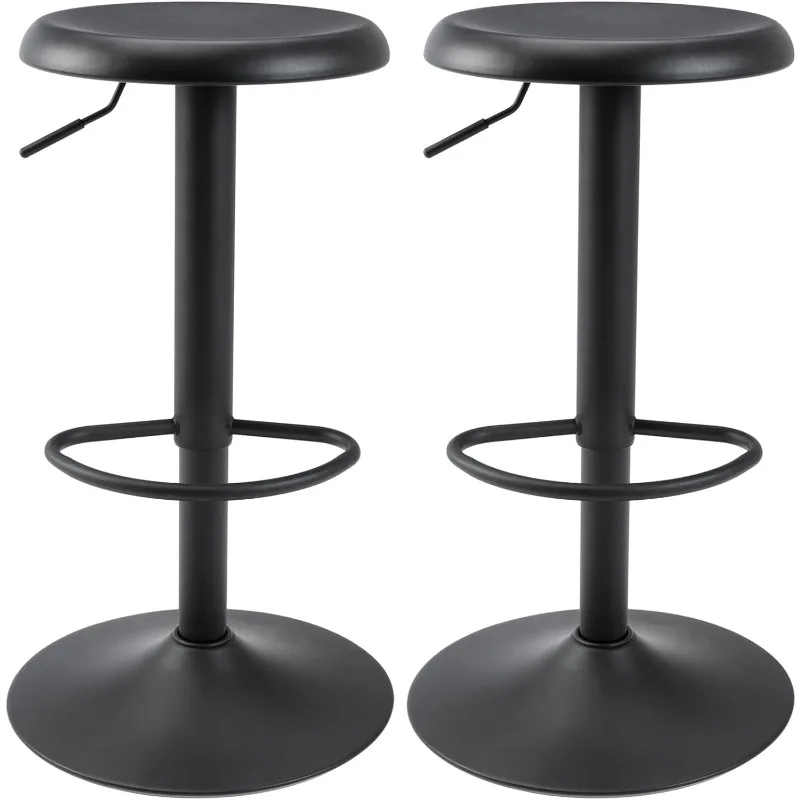Adjustable Bar Stools Set of 2, Swivel Round Metal Airlift Barstools, Backless Counter Height Bar Chairs for Kitchen Dining Room
Adjustable Bar Stools Set of 2, Swivel Round Metal Airlift Barstools, Backless Counter Height Bar Chairs for Kitchen Dining Room