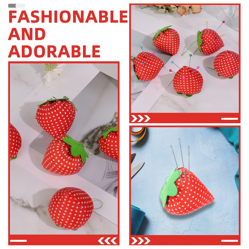 5pcs Pin Cushion Compact Needle Holder Sewing Tool Strawberry Design Reusable Supply Small Organizer Household Accessory
5pcs Pin Cushion Compact Needle Holder Sewing Tool Strawberry Design Reusable Supply Small Organizer Household Accessory
