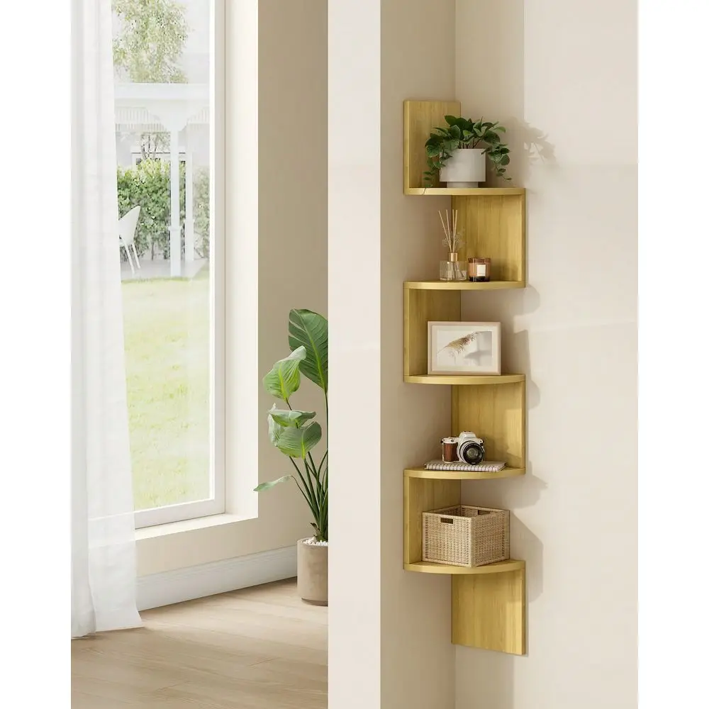 Corner Shelf Wall Mount, 5Tier Floating Wall Shelf, Corner Bookshelf, Plant Wall Shelf For Bedroom, Living Room, Bathroom, Home
Corner Shelf Wall Mount, 5Tier Floating Wall Shelf, Corner Bookshelf, Plant Wall Shelf For Bedroom, Living Room, Bathroom, Home