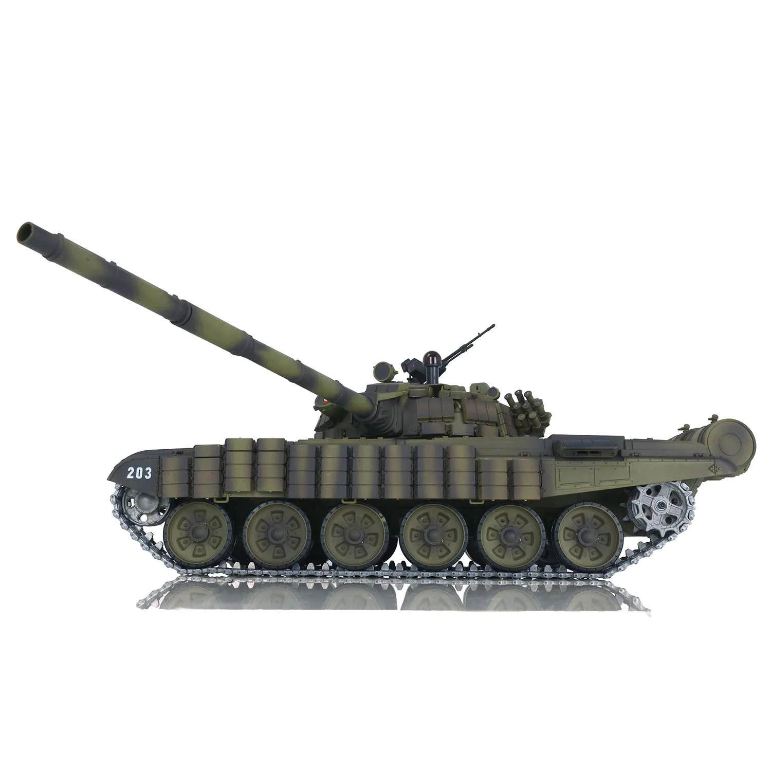Heng Long RC Tank T72 Масштаб 1/16 Модернизированный 7,0 Металл 3939 Высокоскоростной внедорожник со светодиодной подсветкой с боевой гусеницей Электрический TH20567
Heng Long RC Tank T72 Масштаб 1/16 Модернизированный 7,0 Металл 3939 Высокоскоростной внедорожник со светодиодной подсветкой с боевой гусеницей Электрический TH20567