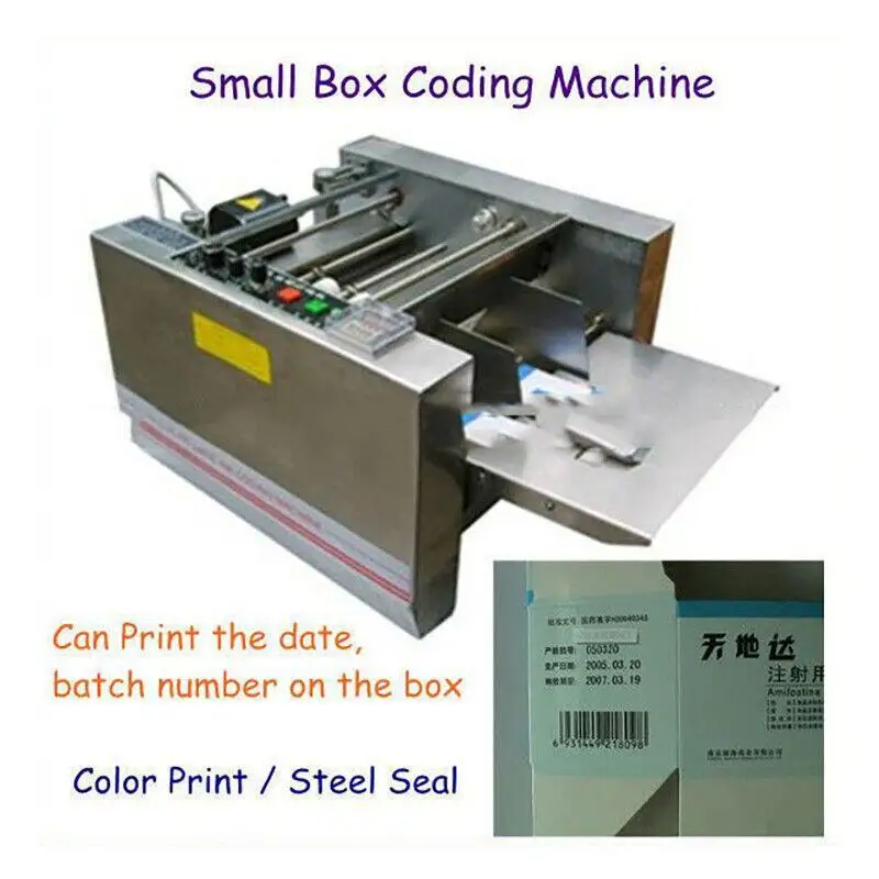 Desktop Batch Expiry Date Lot Number Coding Machine Paper Box Label Stainless Steel Embossed Date Printing Machine 220V
Desktop Batch Expiry Date Lot Number Coding Machine Paper Box Label Stainless Steel Embossed Date Printing Machine 220V