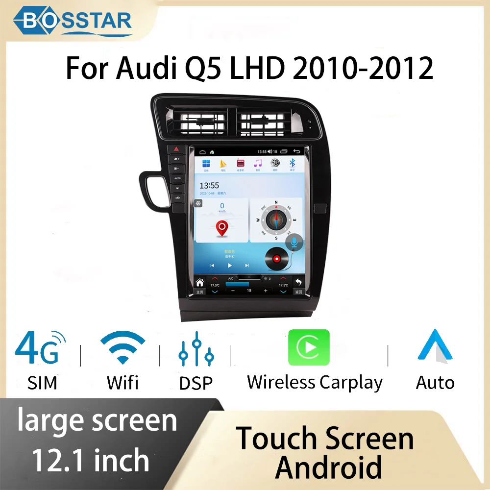 12.1 inch Android For Audi Q5 LHD 2010-2012 Car Radio Auto Multimedia Playback Wireless Carplay Player BT GPS 8Core Wifi
12.1 inch Android For Audi Q5 LHD 2010-2012 Car Radio Auto Multimedia Playback Wireless Carplay Player BT GPS 8Core Wifi