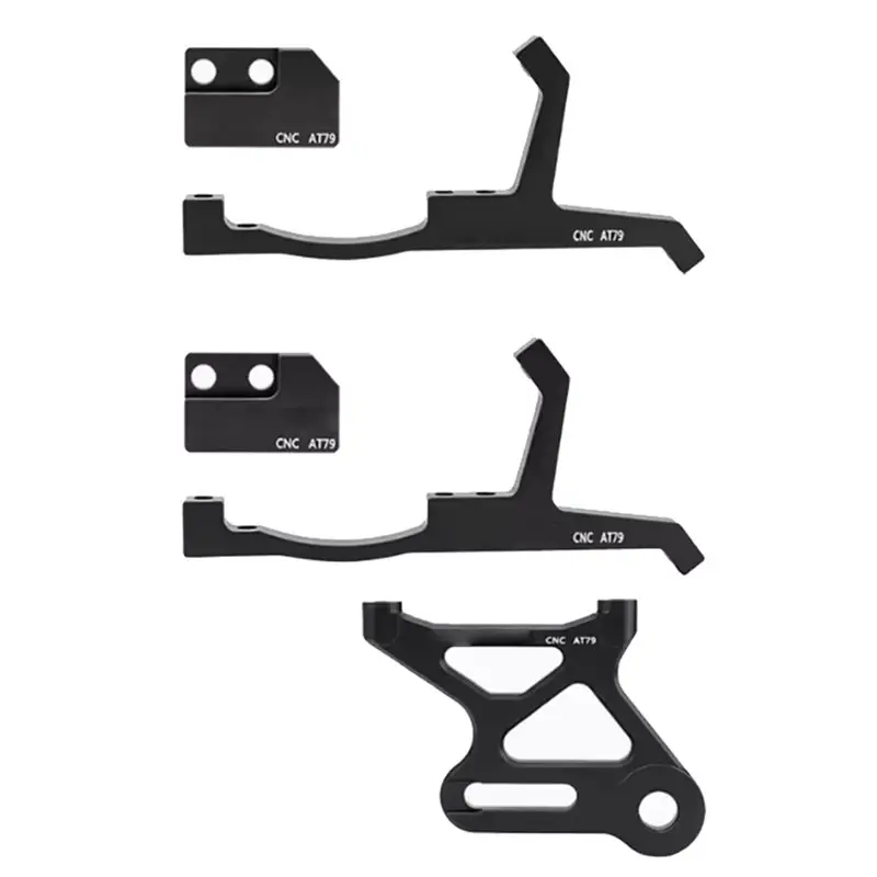 One-To-Two Brake Conversion Bracket For Off-Road Electric Bike Caliper Bracket Modification Accessories(Front+Rear)-AT20