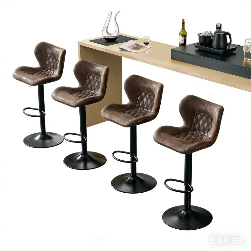 Bar chair Simple household liftable backrest checkout page stool Rotating bar chair Front desk island high chair
Bar chair Simple household liftable backrest checkout page stool Rotating bar chair Front desk island high chair