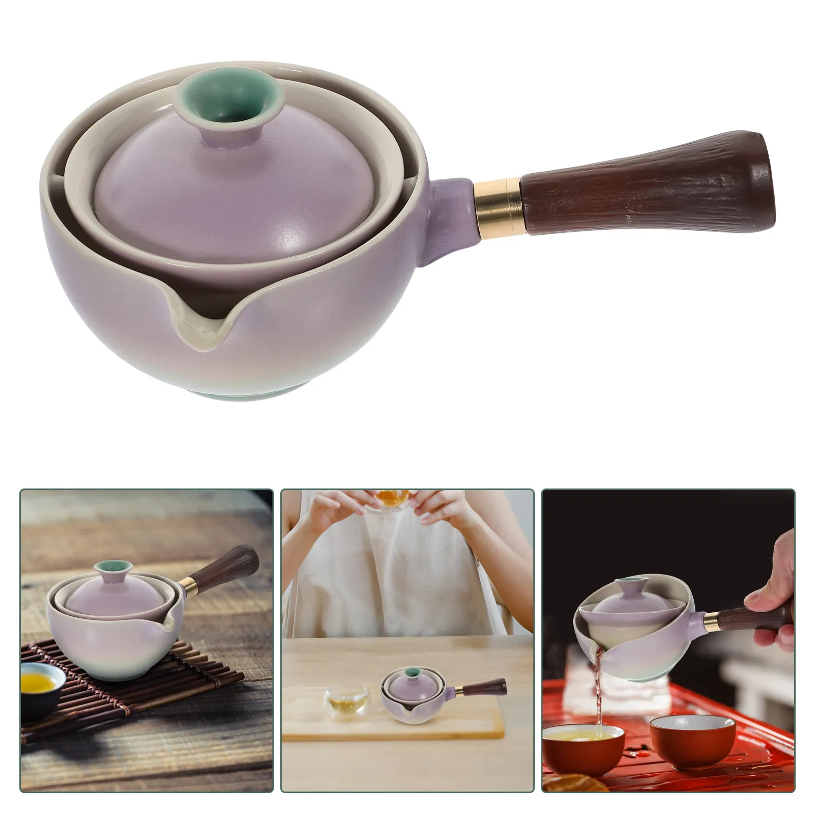 Rotatable Ceramic Tea Kettle 360 Degree Rotation Side Handle Practical Household Portable Easy-Clean Tea Maker
Rotatable Ceramic Tea Kettle 360 Degree Rotation Side Handle Practical Household Portable Easy-Clean Tea Maker