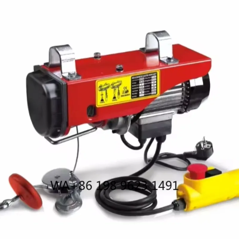 500kg Mini Electric Hoist Micro Crane Traction Winch for Hotel Construction Mining Industrial Lifting Use
500kg Mini Electric Hoist Micro Crane Traction Winch for Hotel Construction Mining Industrial Lifting Use