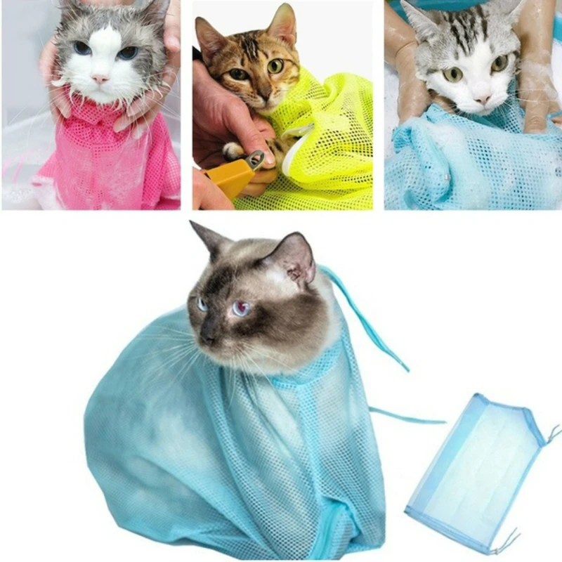 Mesh Cat Groom Bath Bag Adjustable Dogs Anti Scratch Bite Kat Nail Trim Inject Examing Pet Washing Clean Restraint Massage Bags
Mesh Cat Groom Bath Bag Adjustable Dogs Anti Scratch Bite Kat Nail Trim Inject Examing Pet Washing Clean Restraint Massage Bags