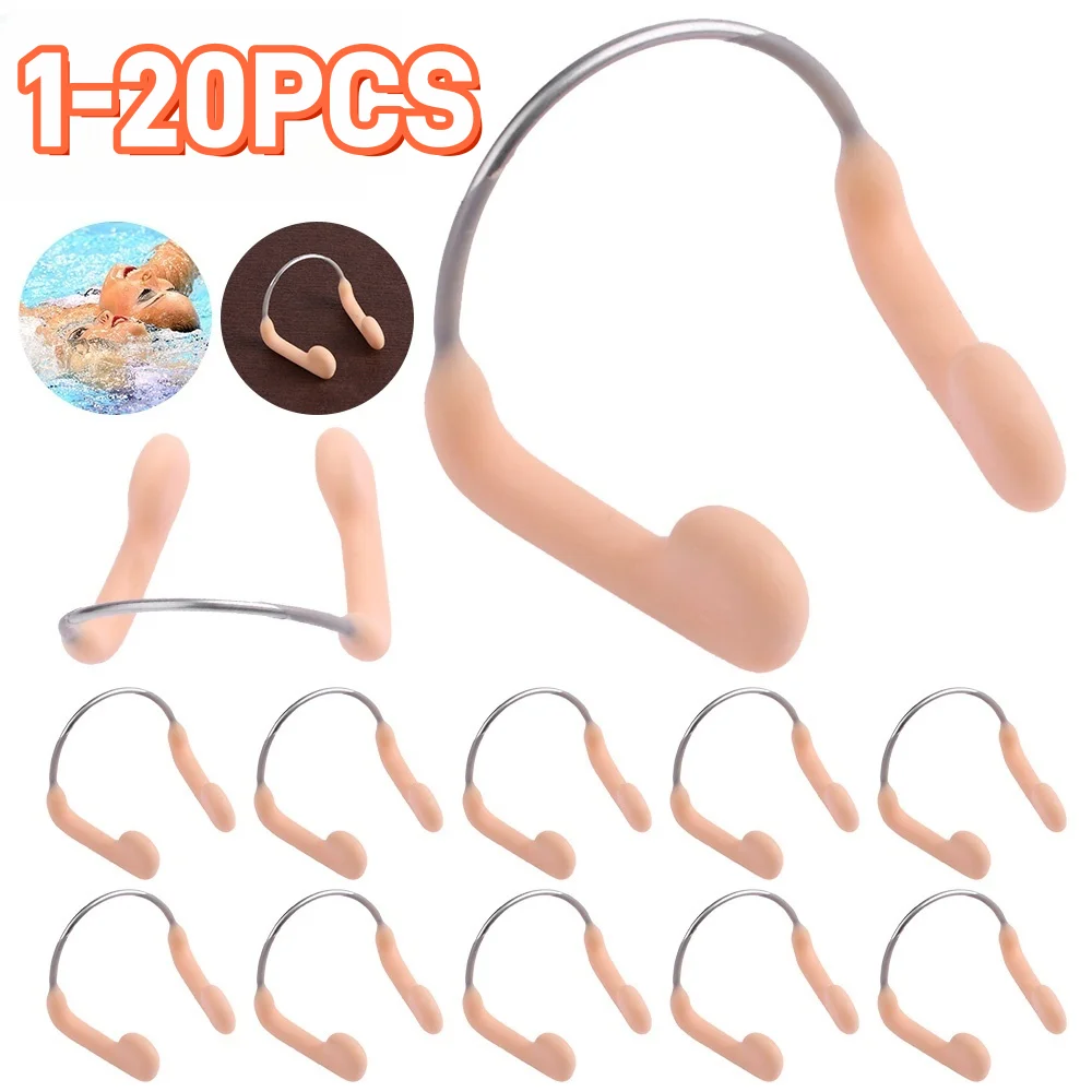 1-20PCS Soft Silicone Swimming Nose Clip Durable No-skid Adjustable Stainless Steel Wire for Swimming Diving Sports Accessories
1-20PCS Soft Silicone Swimming Nose Clip Durable No-skid Adjustable Stainless Steel Wire for Swimming Diving Sports Accessories