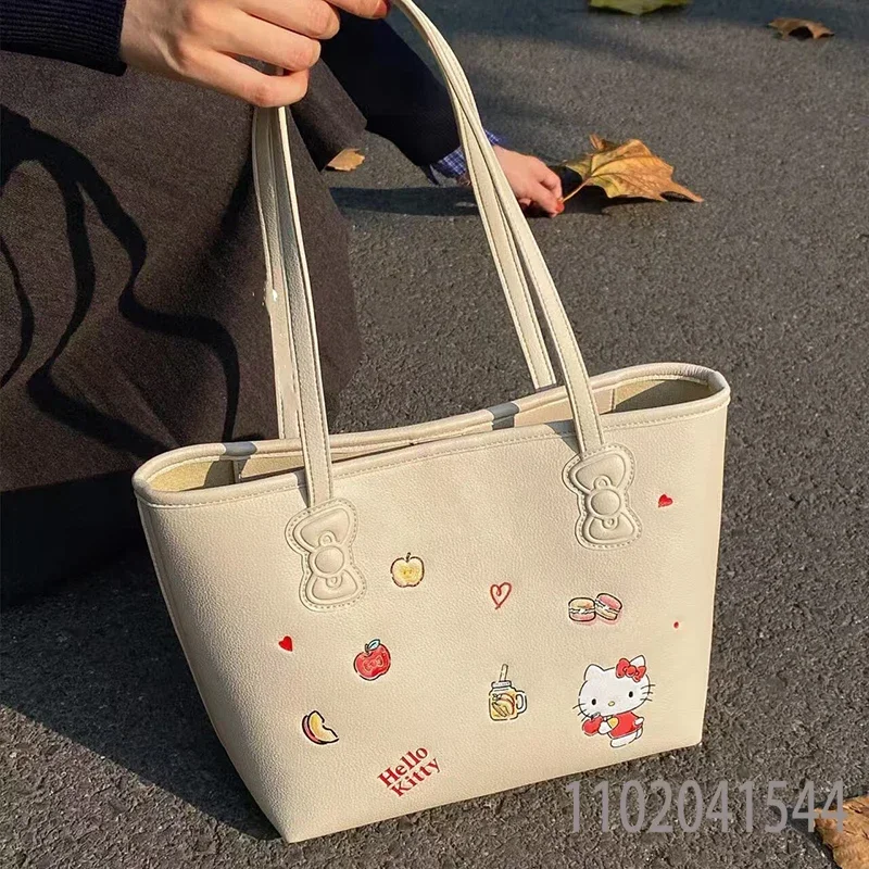 Sanrio Hello Kitty Shoulder Bag for Women PU Leather Luxury Designer Tote Bag Kawaii Handbag for College Student
Sanrio Hello Kitty Shoulder Bag for Women PU Leather Luxury Designer Tote Bag Kawaii Handbag for College Student