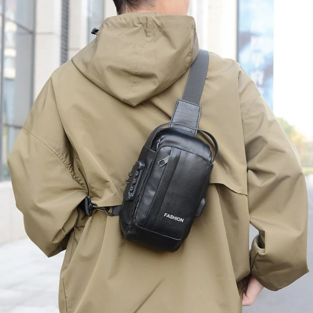 Anti-Theft Men's Chest Bag PU Leather Large Capacity Men's Crossbody Sling Bag Waterproof with USB Charging Single Shoulder Bag
Anti-Theft Men's Chest Bag PU Leather Large Capacity Men's Crossbody Sling Bag Waterproof with USB Charging Single Shoulder Bag