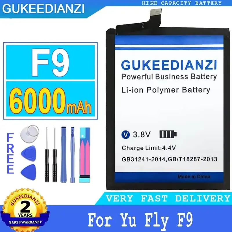 For YU Fly F9 Long-Lasting Performance Lightweight 6000mAh Mobile Phone Battery
For YU Fly F9 Long-Lasting Performance Lightweight 6000mAh Mobile Phone Battery
