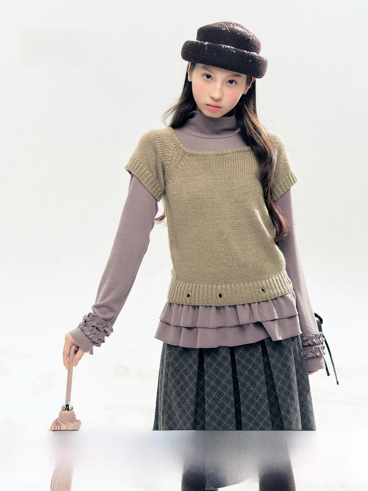 Holid Map One-To-Tee Wear Detachable Hem Vintage Knitted Sweater Two-Piece Set Women's Faion Retro Sle Long Sve Top
Holid Map One-To-Tee Wear Detachable Hem Vintage Knitted Sweater Two-Piece Set Women's Faion Retro Sle Long Sve Top