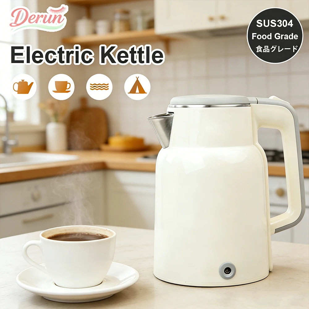 1.7L Electric Kettle Fast Hot Boiling Stainless Water Kettle 304 Stainless Steel Electric Kettles 1500W Home Tea Coffee
1.7L Electric Kettle Fast Hot Boiling Stainless Water Kettle 304 Stainless Steel Electric Kettles 1500W Home Tea Coffee