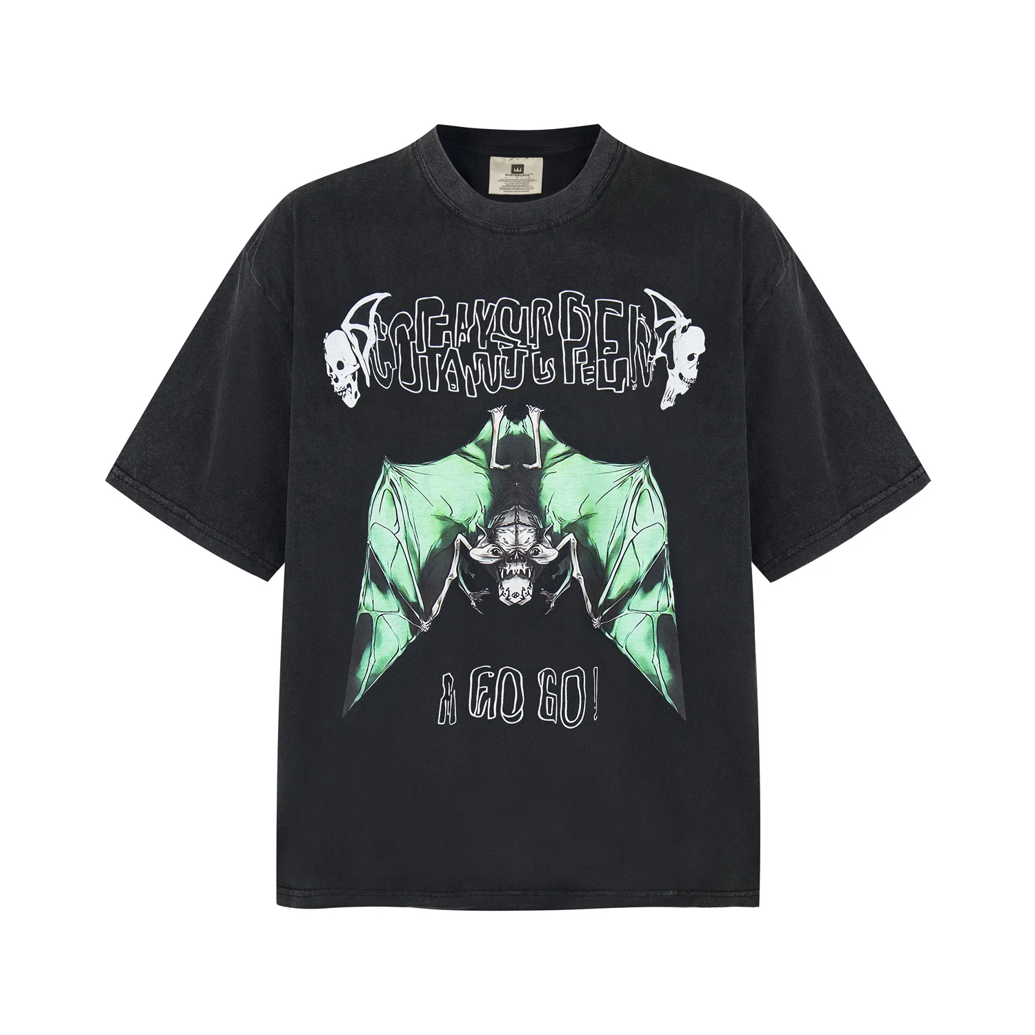 SAINT OF MICHAEL New Vintage Retrp Bat Print Distressed Old Full Cotton Best Quality High-Street Short Sleeve T-Shirt For Men
SAINT OF MICHAEL New Vintage Retrp Bat Print Distressed Old Full Cotton Best Quality High-Street Short Sleeve T-Shirt For Men