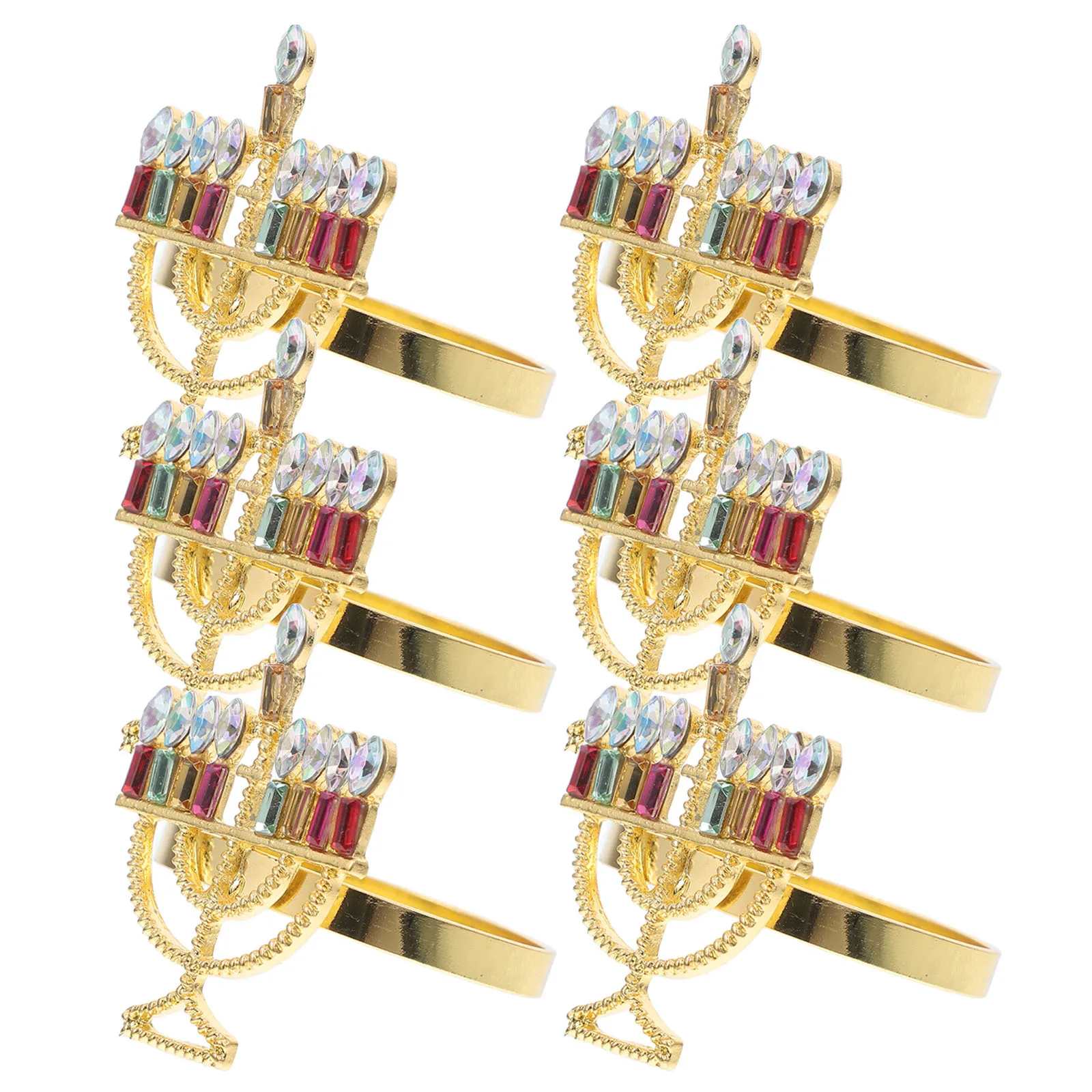 6 Pcs Hanukkah Napkin Rings Chanukah Dining Accessories Decor Table Serviette Gold Holder Zinc Alloy Holders Napkins
6 Pcs Hanukkah Napkin Rings Chanukah Dining Accessories Decor Table Serviette Gold Holder Zinc Alloy Holders Napkins
