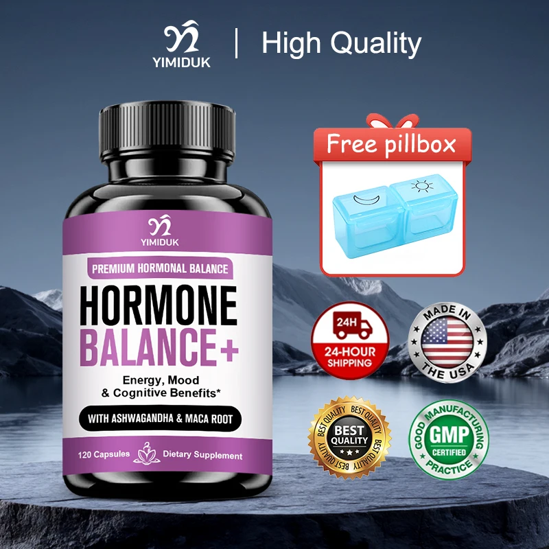 Adaptogen Herb Complex Hormone Balance Supplement, with Vitamin B6, for Reduces PMS, Menopause Symptoms & Metabolism, Vegan
Adaptogen Herb Complex Hormone Balance Supplement, with Vitamin B6, for Reduces PMS, Menopause Symptoms & Metabolism, Vegan