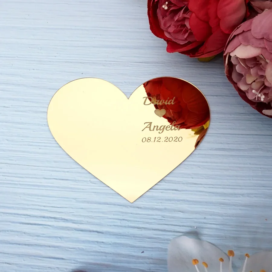 Personalized Custom Groom Bride Name Sign Heart Shape Wedding Mirror Tray DIY Baby Shower Christmas Decoration Party Supplies
Personalized Custom Groom Bride Name Sign Heart Shape Wedding Mirror Tray DIY Baby Shower Christmas Decoration Party Supplies
