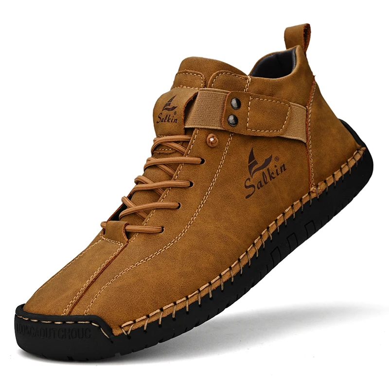 TEARKER New 2026 Handmade Leather Casual Men Shoes Design Sneakers Man Breathable Leather Shoes Men Ankle Boots Outdoor
TEARKER New 2026 Handmade Leather Casual Men Shoes Design Sneakers Man Breathable Leather Shoes Men Ankle Boots Outdoor