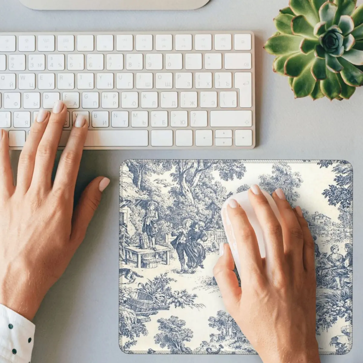 Toile De Jouy Number 2 Mouse Pad Computer Keyboard Mouse Mat Gamer PC Desk Mat Office Table Mats
Toile De Jouy Number 2 Mouse Pad Computer Keyboard Mouse Mat Gamer PC Desk Mat Office Table Mats