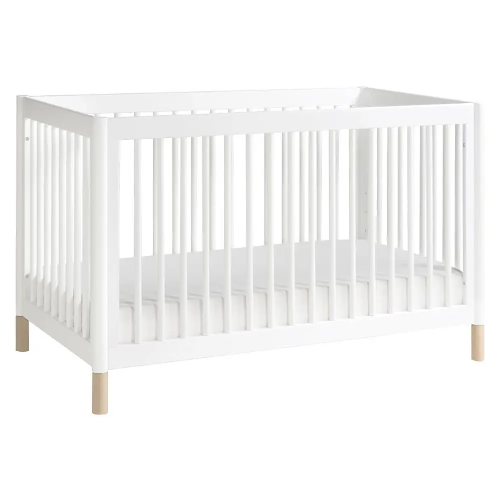 4-in-1 Convertible Crib with Toddler Bed Conversion, White and Washed Natural, Greenguard Gold Certified
4-in-1 Convertible Crib with Toddler Bed Conversion, White and Washed Natural, Greenguard Gold Certified