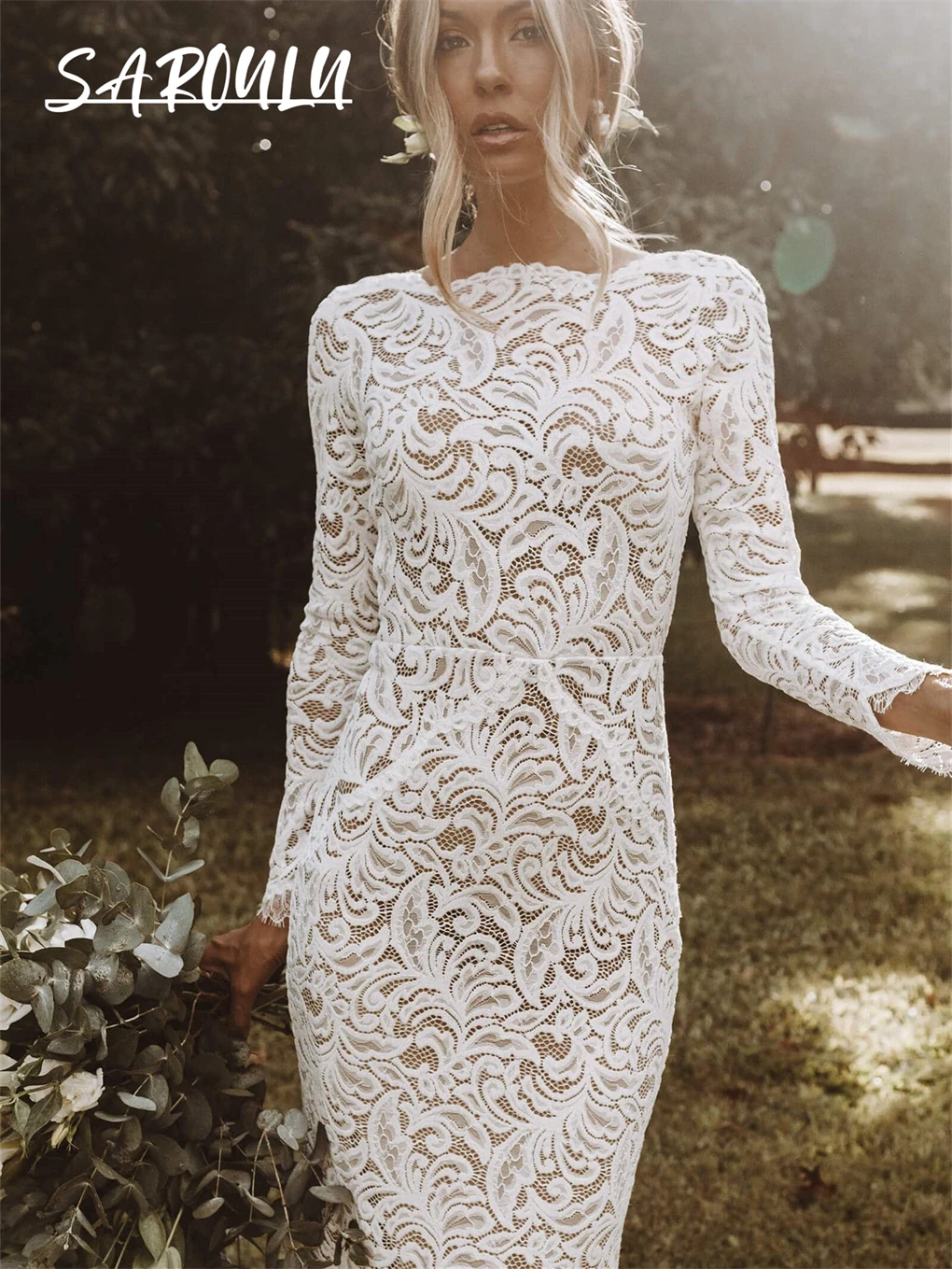 BOHO Long Sleeve Long Wedding Dress With Long Sleeve O Neck Backless Sexy Mermaid Bride Dresses Bridal Gown Robe De Mariée
BOHO Long Sleeve Long Wedding Dress With Long Sleeve O Neck Backless Sexy Mermaid Bride Dresses Bridal Gown Robe De Mariée