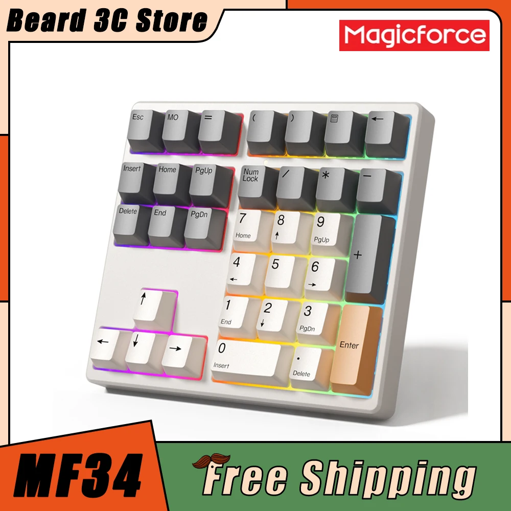 Механическая клавиатура Magicforce MF34 с поддержкой QMK, RGB подсветкой, горячей замены, пользовательский программируемый мини-клавиатура, эргономичный ПК, геймер
Механическая клавиатура Magicforce MF34 с поддержкой QMK, RGB подсветкой, горячей замены, пользовательский программируемый мини-клавиатура, эргономичный ПК, геймер