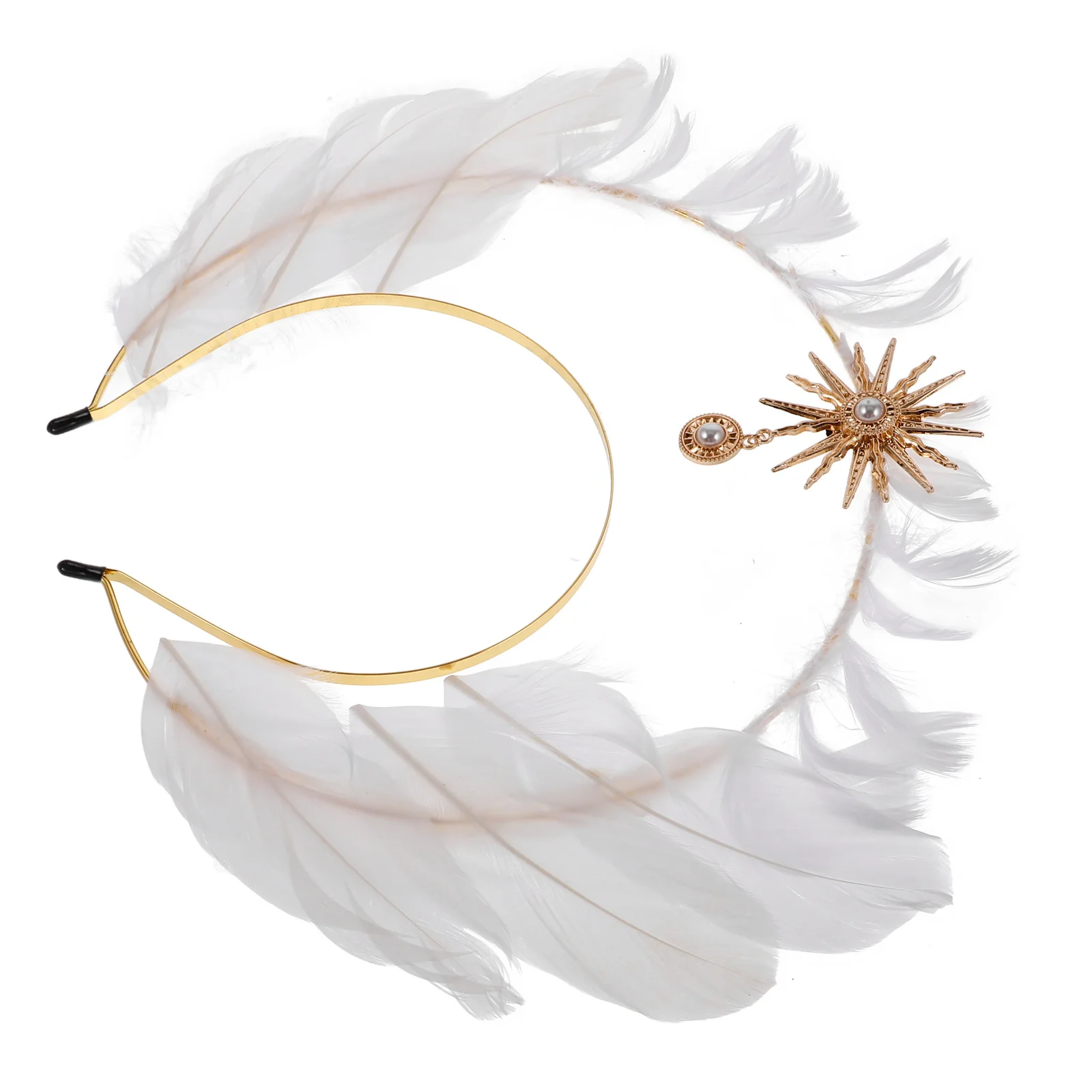 Golden Feathered Headpiece for Women Lolita Goddess Headdress Halloween Costume Accessory Sun Goddess Crown
Golden Feathered Headpiece for Women Lolita Goddess Headdress Halloween Costume Accessory Sun Goddess Crown