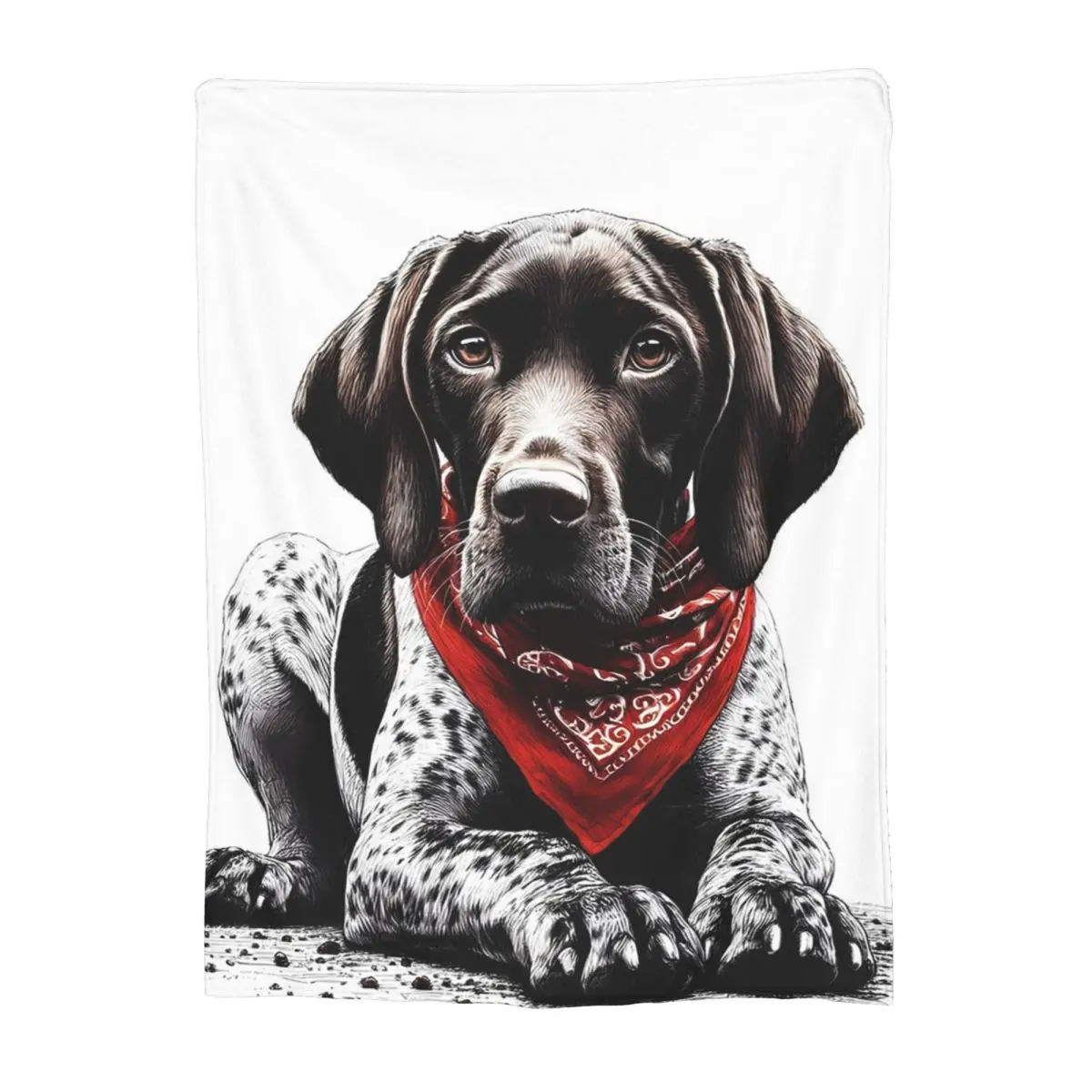 German Shorthaired Pointer Dog Bone And Paw Blanket Soft Warm Flannel Throw Blanket Bedding for Living room Picnic Travel Home
German Shorthaired Pointer Dog Bone And Paw Blanket Soft Warm Flannel Throw Blanket Bedding for Living room Picnic Travel Home