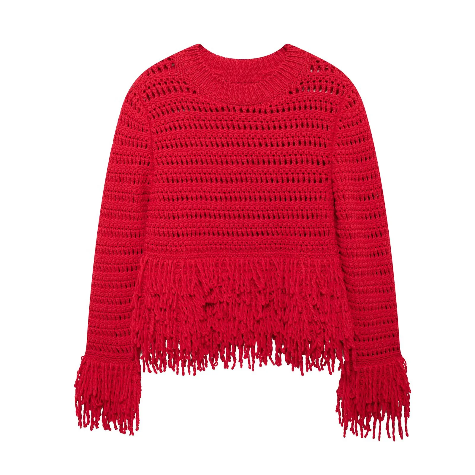 UNIZERA Women's Knitted Hooded Sweater Round Neck Long Sleeve Tassel Autumn New Knitted Sweater
UNIZERA Women's Knitted Hooded Sweater Round Neck Long Sleeve Tassel Autumn New Knitted Sweater