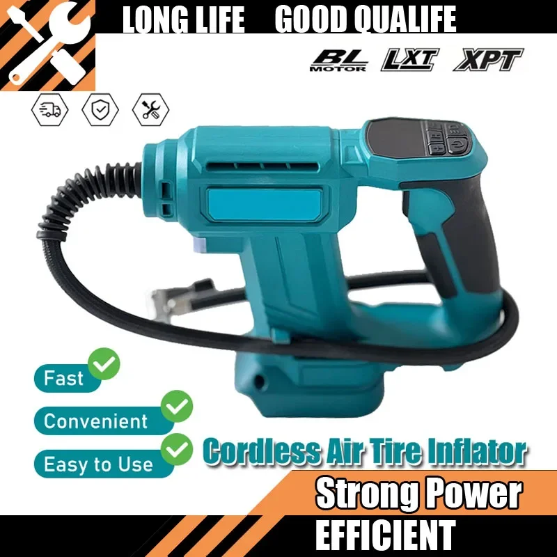 Cordless Air Pump Portable Car Tire Inflator Air Compressor With Digital Display Inflatable Fit Makita For 18V Bettery Tool Pump
Cordless Air Pump Portable Car Tire Inflator Air Compressor With Digital Display Inflatable Fit Makita For 18V Bettery Tool Pump