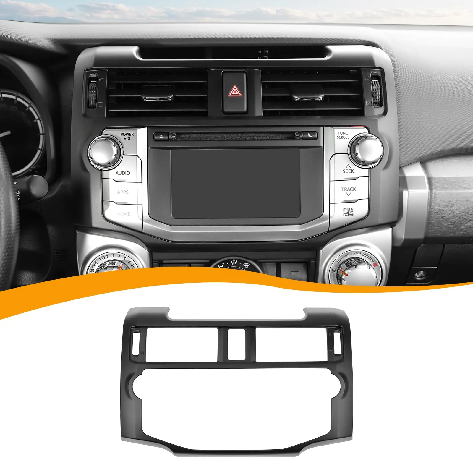 Matte Black Dashboard Center Console Trim Panel For Toyota 4Runner 2020-2024 Navigation GPS Interior Decor Cover
Matte Black Dashboard Center Console Trim Panel For Toyota 4Runner 2020-2024 Navigation GPS Interior Decor Cover